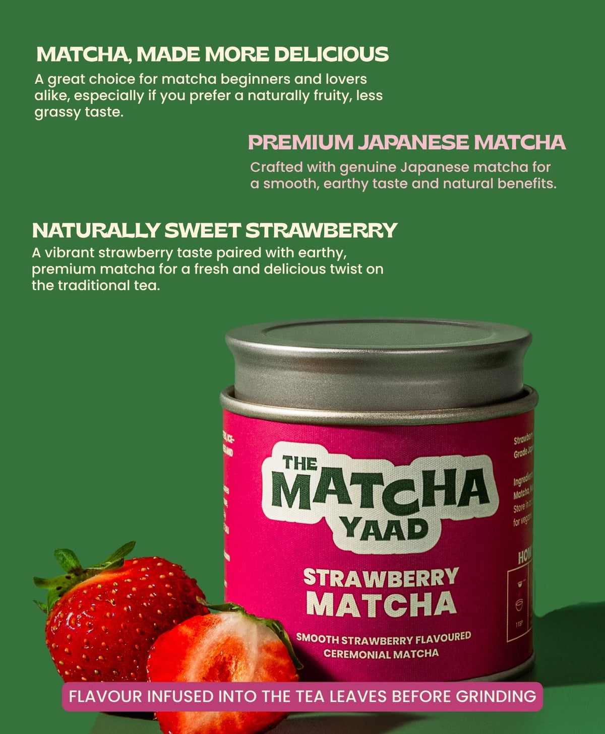 Strawberry Matcha 25g - Matcha Powder