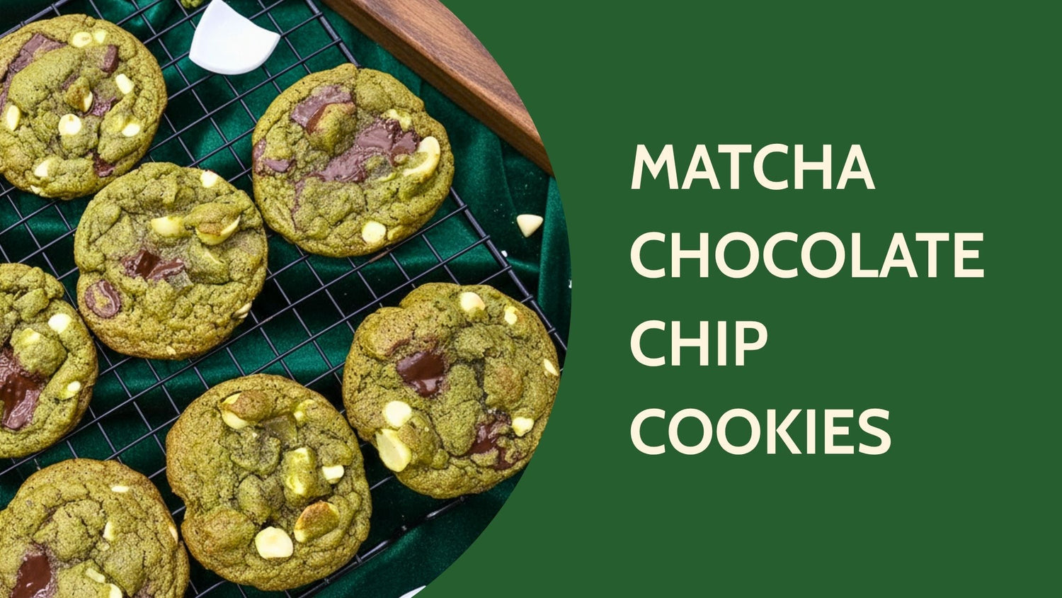 Matcha chocolate chip cookies