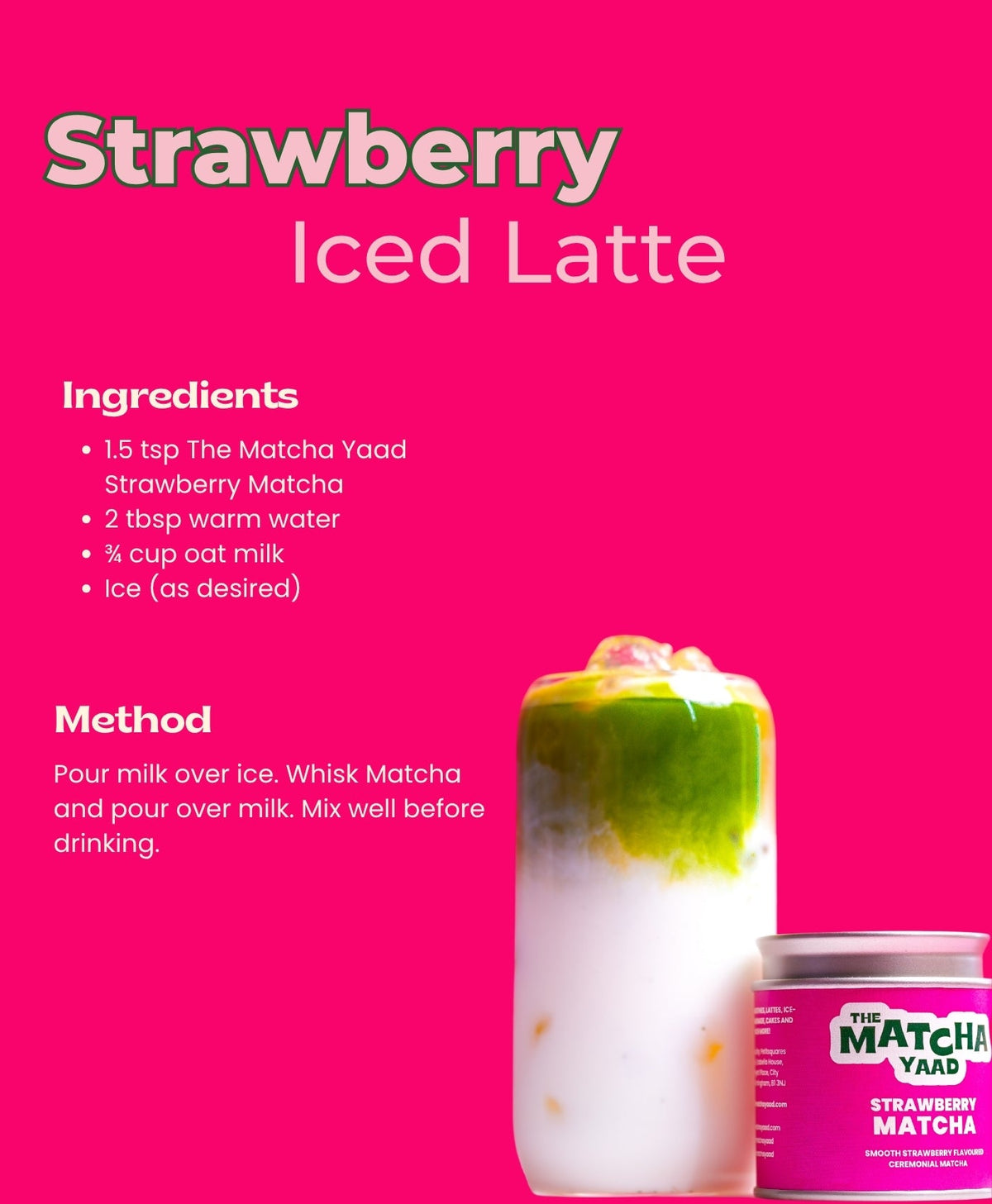 Strawberry Matcha 25g - Matcha Powder